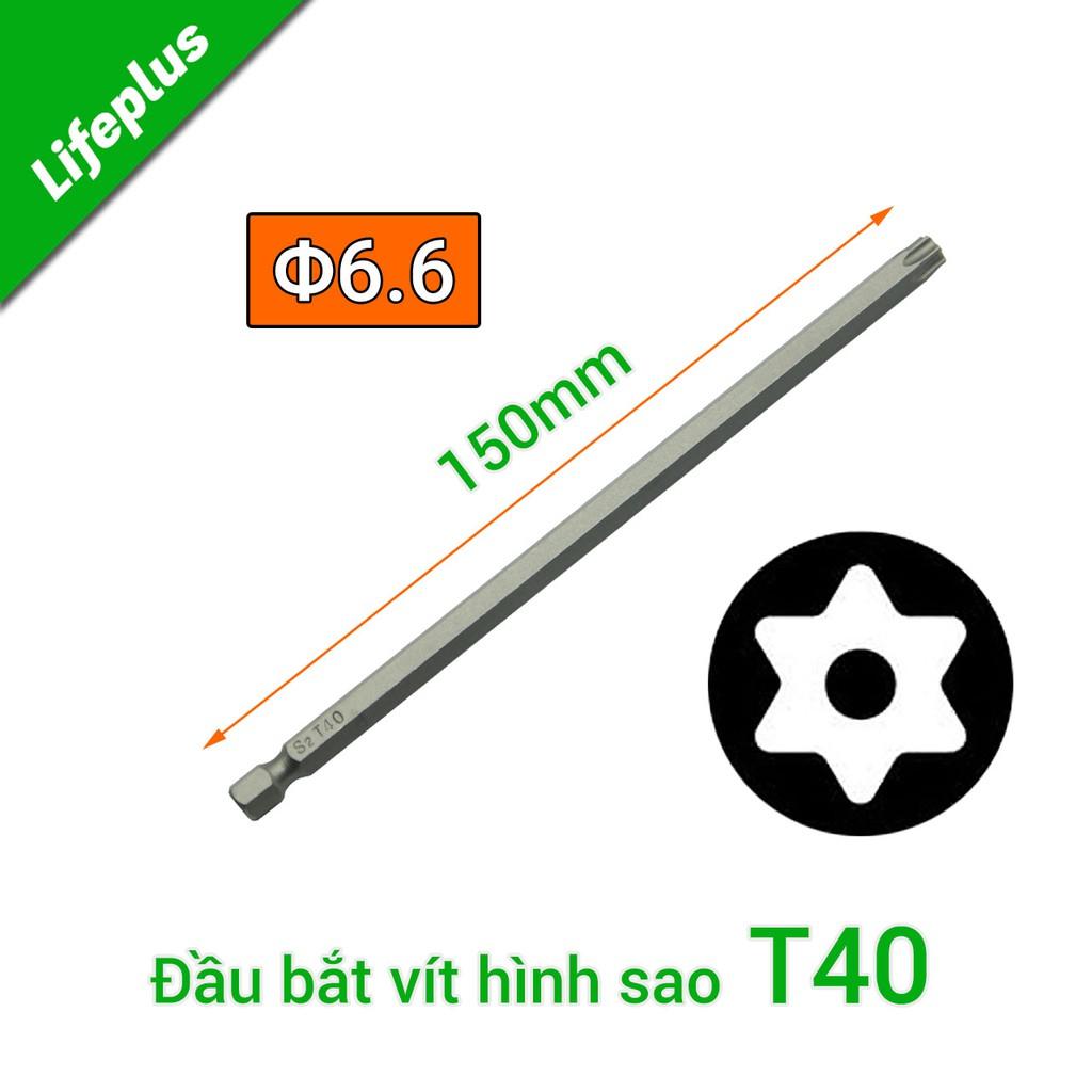 Đầu bắt vít hình sao dài 150mm chuôi lục