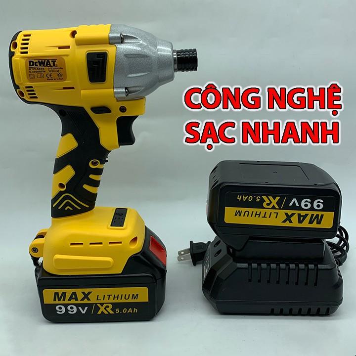 Máy Bắt Vít Dùng Pin Dewat 99V - Máy Vặn Vít Chuyên Dụng Dewat - Siết Bulong - BTW-88SS