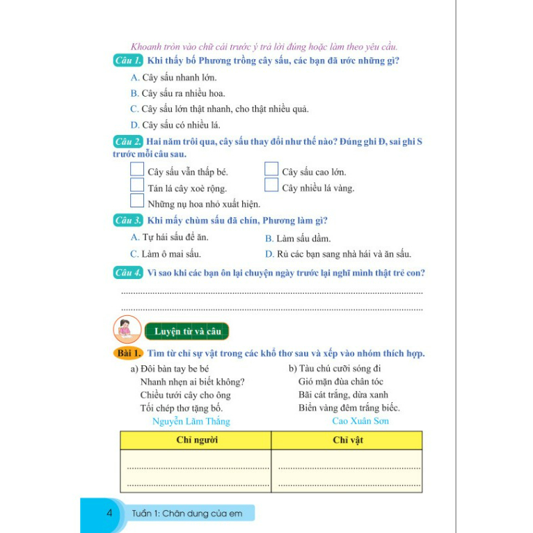 Sách - Bài Tập Tuần Tiếng Việt Lớp 4 - tập 1