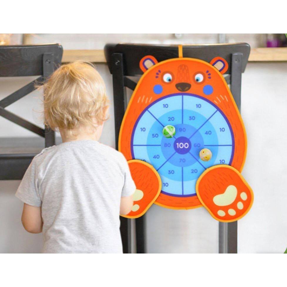 Bé tập ném bóng trúng đích- Rèn luyện tích hợp các giác quan cho bé
