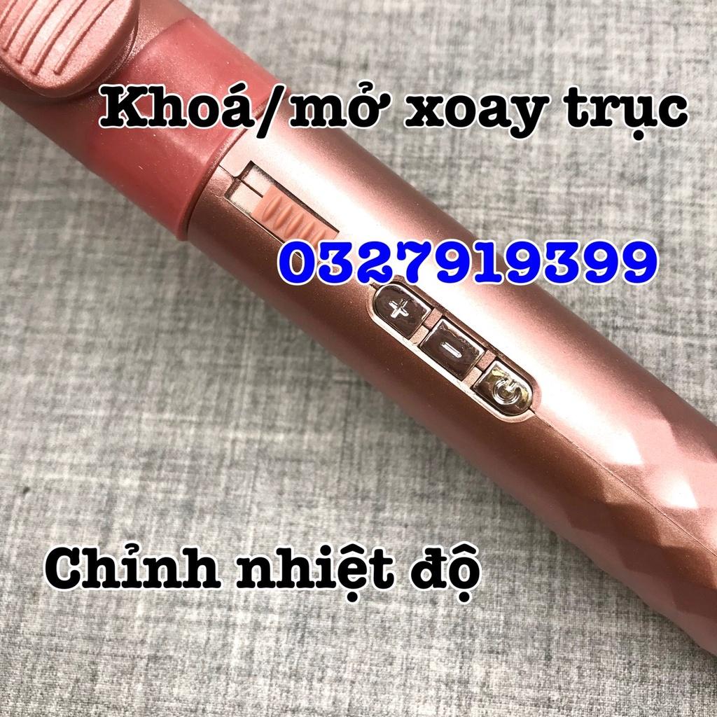 Máy uốn tóc chuyên nghiệp xoay trục TQ 801