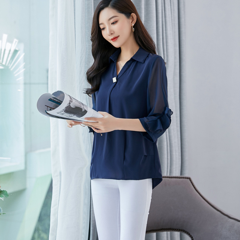 Áo Voan Nữ Trung Niên Đẹp Giản Dị SM53 - Hàng Quảng Châu Cao Cấp