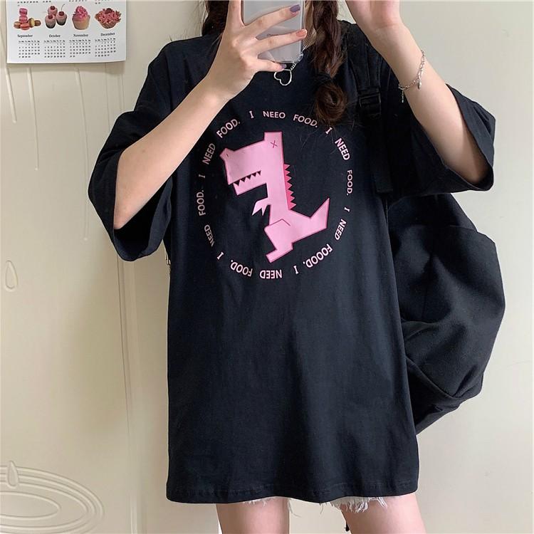 Áo thun tay lỡ I NEED FOOD phông Unisex nam nữ tee oversize form rộng pull Ulzzang Streetwear Hàn Quốc vải mềm