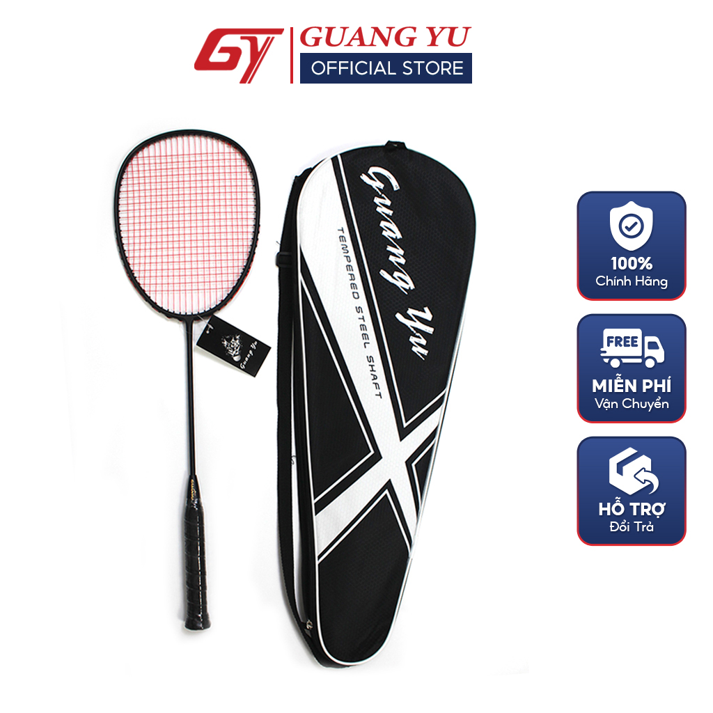 Vợt Cầu Lông GUANG YU 4U Plano Khung Full Carbon, Đầu Mở Rộng, Công Thủ Toàn Diện, Căng sẵn 10kg- V05