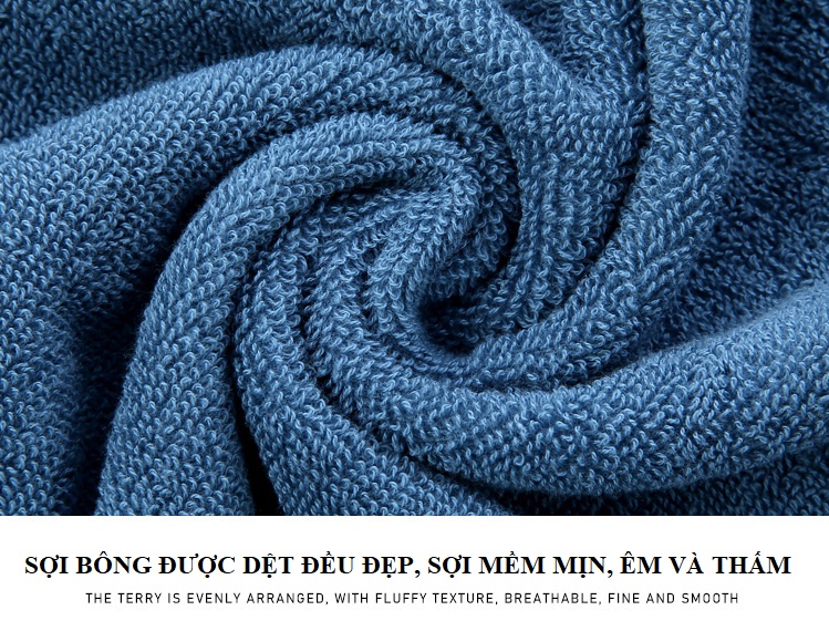 Khăn Mặt Cotton Khăn Tắm 34x75cm Khăn Lau Mềm Mại Thấm Hút Nước Nhanh Khô