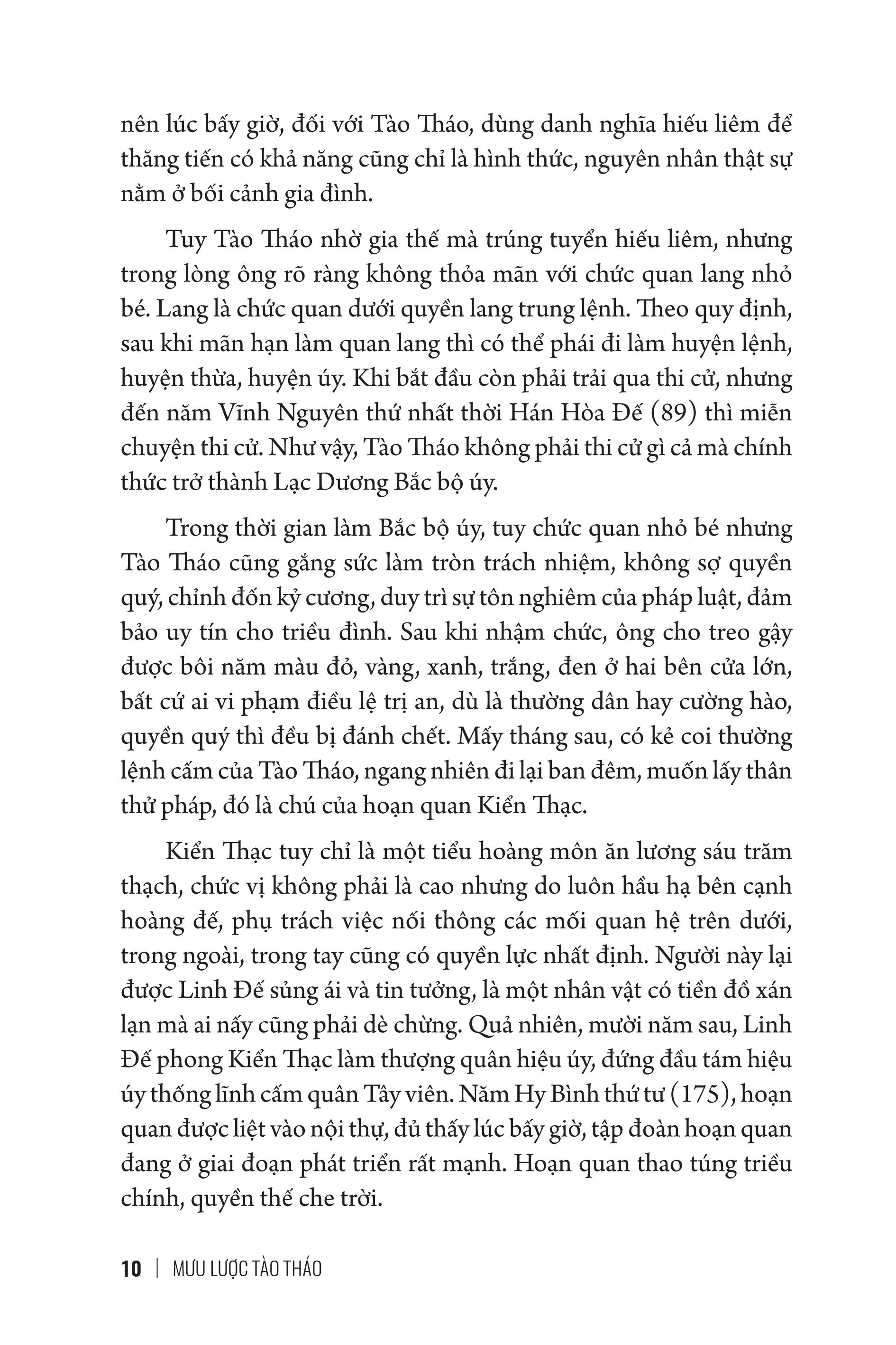 Mưu Lược Trung Hoa - Phần 3. MƯU LƯỢC TÀO THÁO