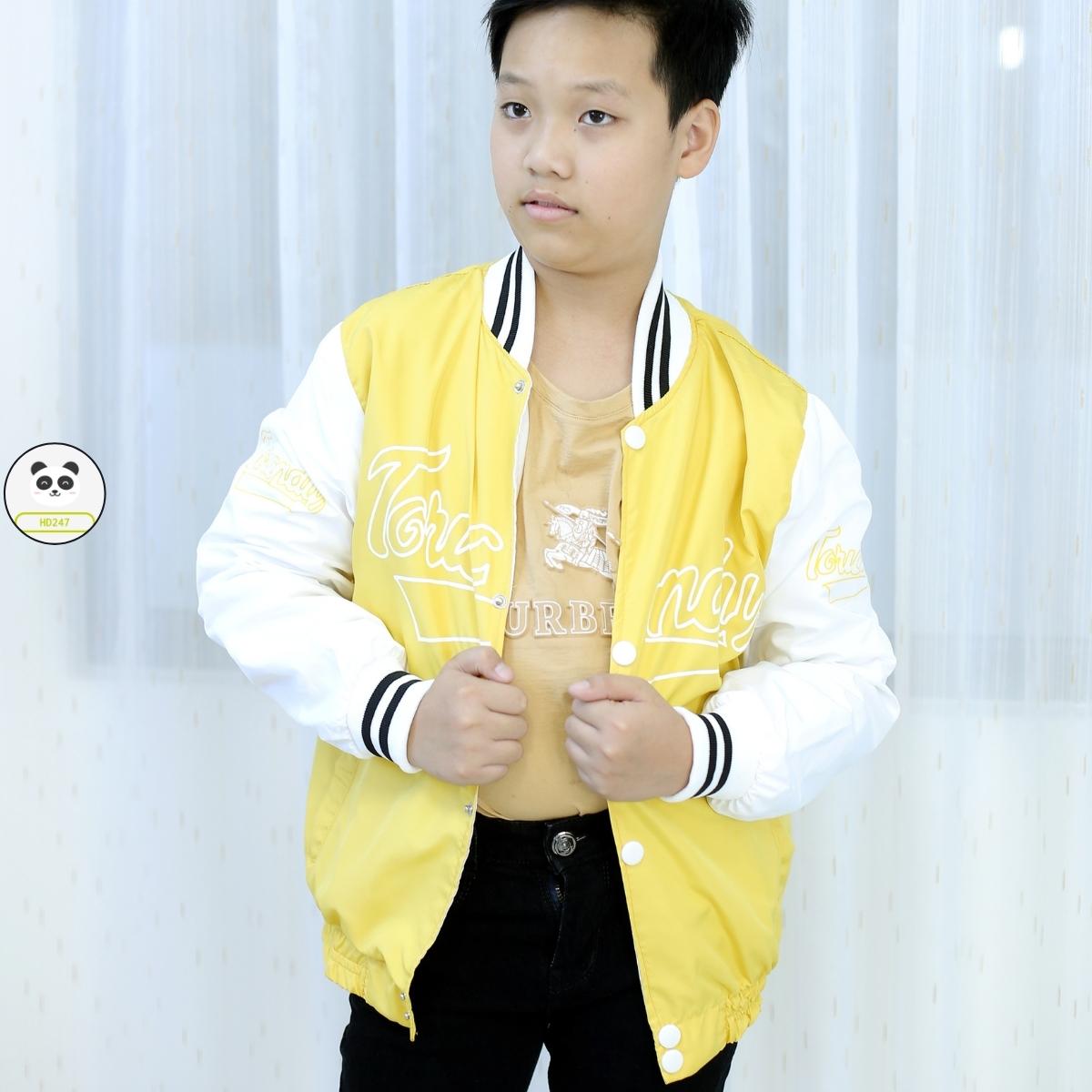 áo khoác bé gái size đại thời trang in hình cá tính dù 2 lớp 5 14 tuổi 0318 V