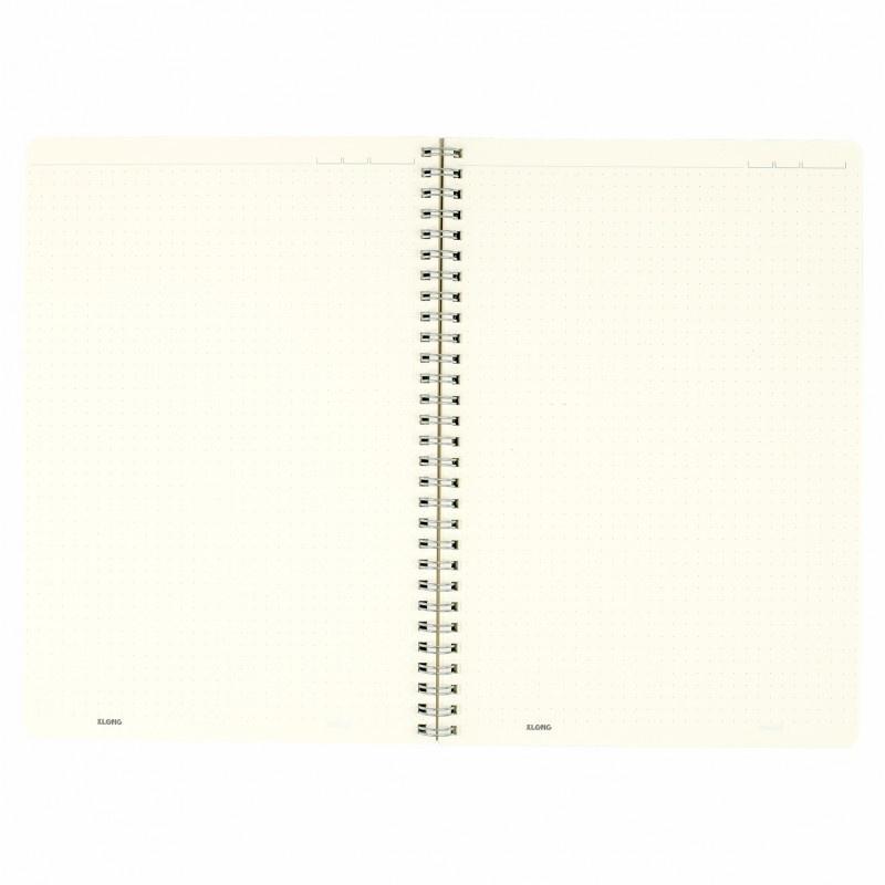 Sổ lò xo 200 trang caro, chấm bi, kẻ ngang Klong, Self Planner chọn bìa