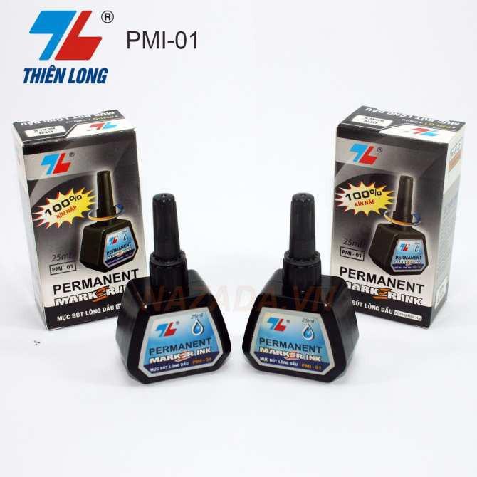 Mực Bút Lông Dầu Thiên Long 25ml Màu Đen