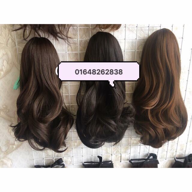 Tóc giả ngoặm kẹp Tóc giả ngoạm kẹp xoăn ngắn