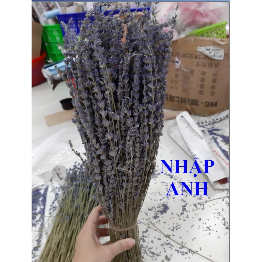 Bó hoa khô hoa lavender 130g  KÈM VIDEO HÌNH THẬT, tặng kèm túi thơm