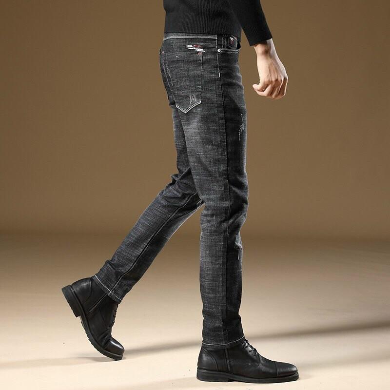 Quần jean nam cao cấp thoải mái khi sử dụng King168 , quần jeans nam ống suông Q37