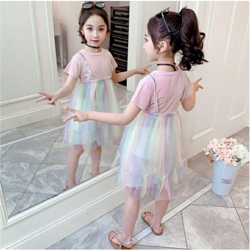 ĐẦM CÔNG CHÚA 7 MÀU BÉ GÁI SIZE 12-25KG HÀNG CAO CẤP