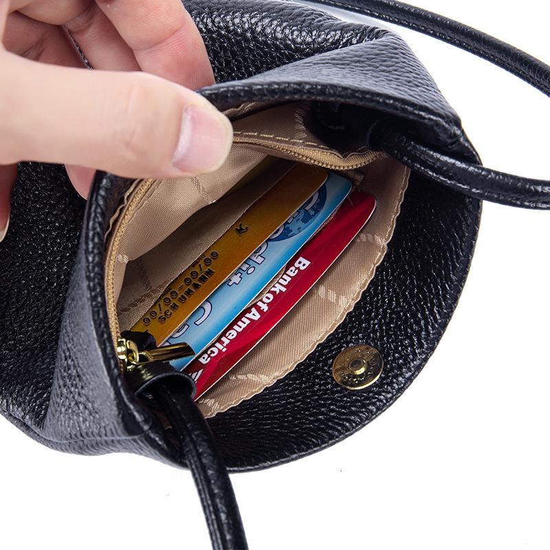 Da Mềm Mini Xô Nữ Đeo Chéo Túi Xách Phụ Nữ Túi Đựng Điện Thoại Nhỏ Nữ Đeo Vai Nữ Túi