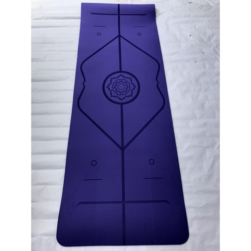 Thảm yoga 8mm TPE định tuyến-Hoa văn ngẫu nhiên KHỞI NGUYÊN SPORT