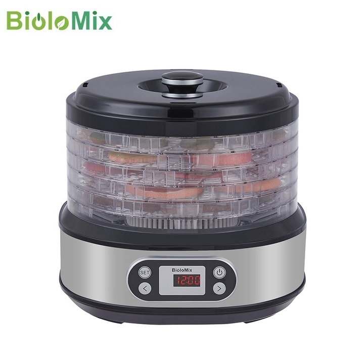 Máy sấy thực phẩm và trái cây Biolomix BFD806 BPA FREE Chế độ sấy 360 độ thông minh - HÀNG NHẬP KHẨU