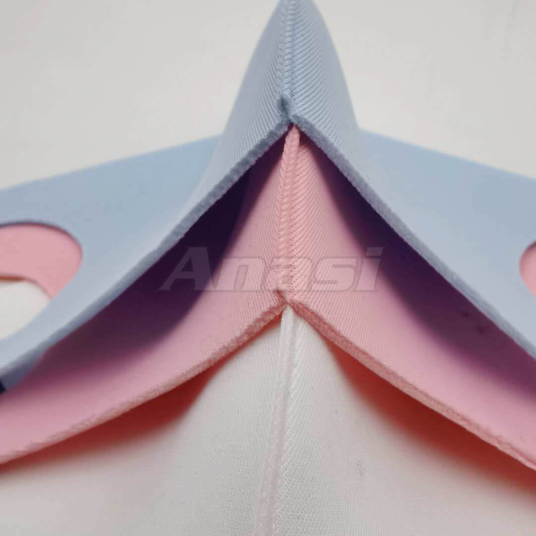 Khẩu trang vải su 3D loại dày cao cấp Anasi SU079 | Form chuẩn, dễ thở | Khẩu trang vải không đường may