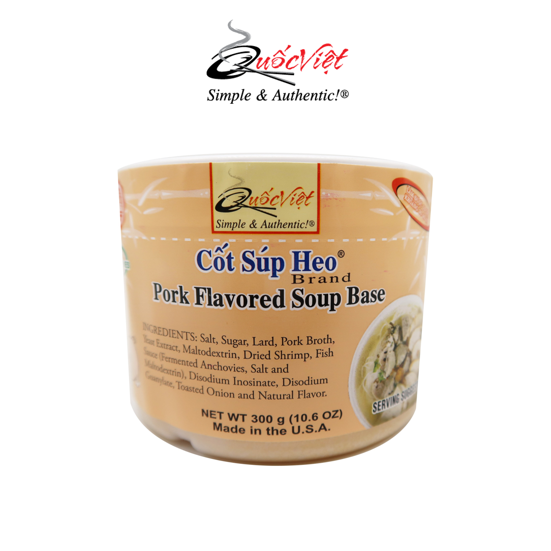 Cốt súp heo Quốc Việt - Hộp 300g - VN10458