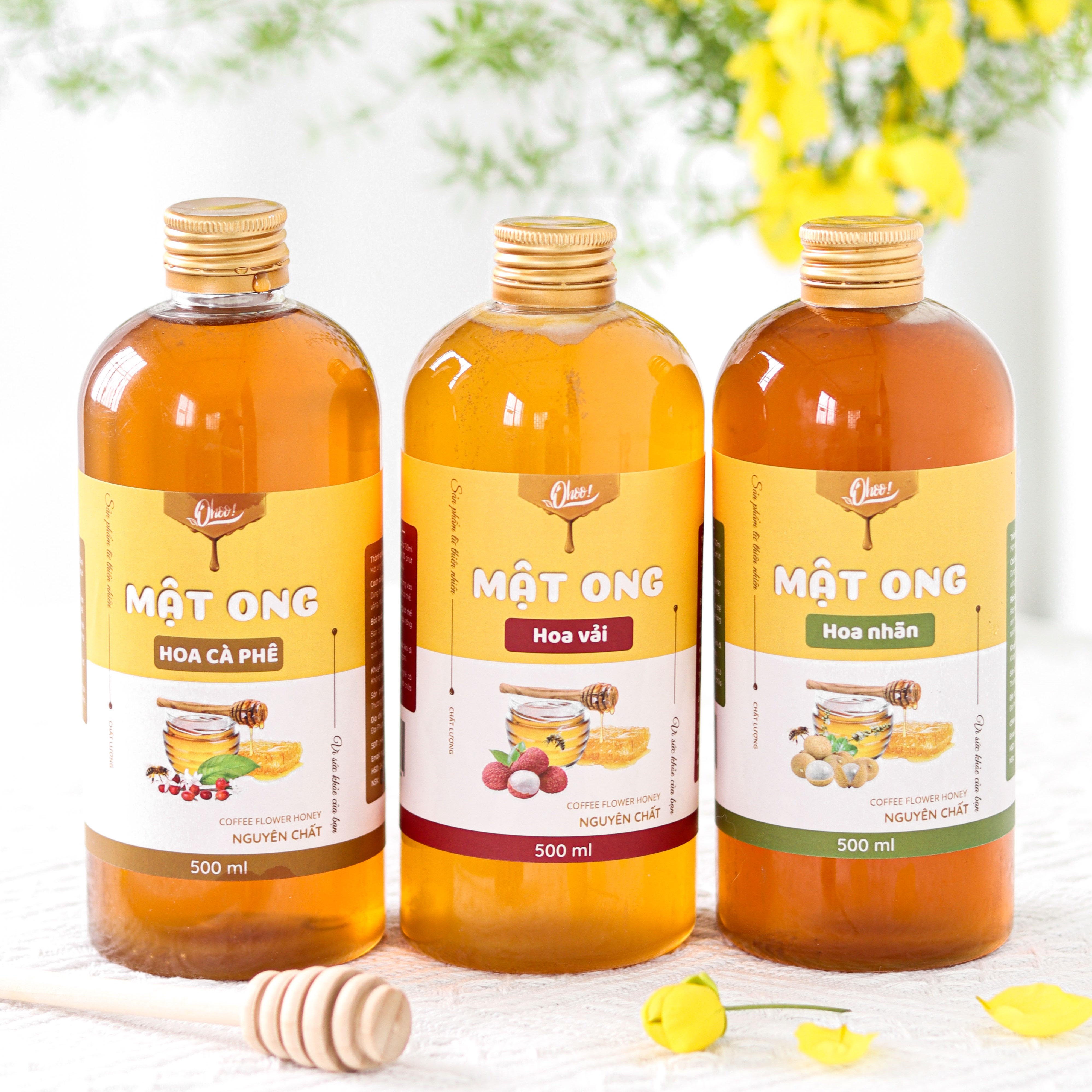 Mật Ong Hoa Cà Phê DakLak Nguyên Chất Thể Tích Thực 450ml - 500ml - 1000ml Tự Nhiên