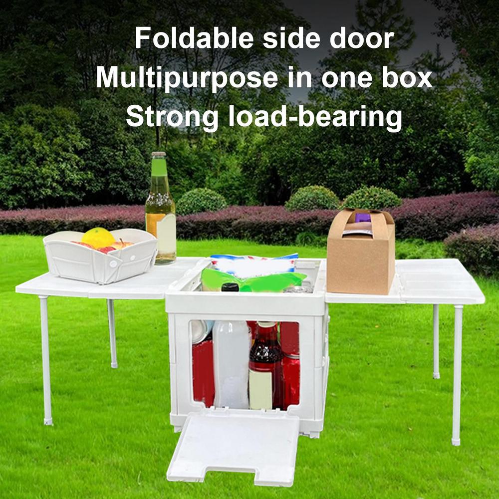 Hộp để đồ xếp gấp du lịch Food Bin Camping Picnic Table Cargo Storage Box