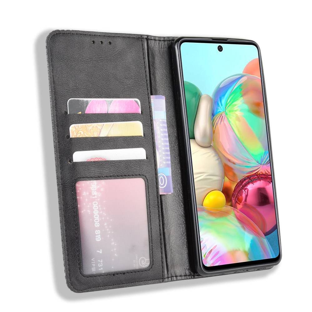 Bao da dạng ví, nam châm dành cho Samsung Galaxy Note 10 Lite, A81, M60s Luxury Leather Case - Hàng nhập khẩu