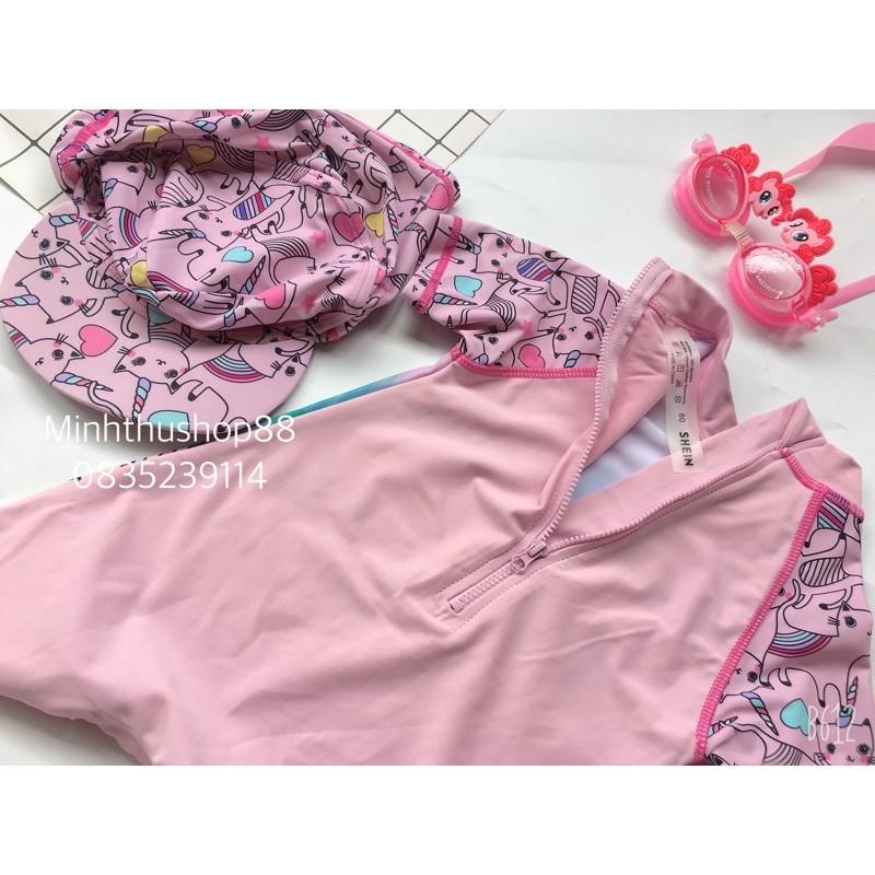 Bộ bơi liền thân Tqxk mẫu Pony hồng cực xinh - MT88.34