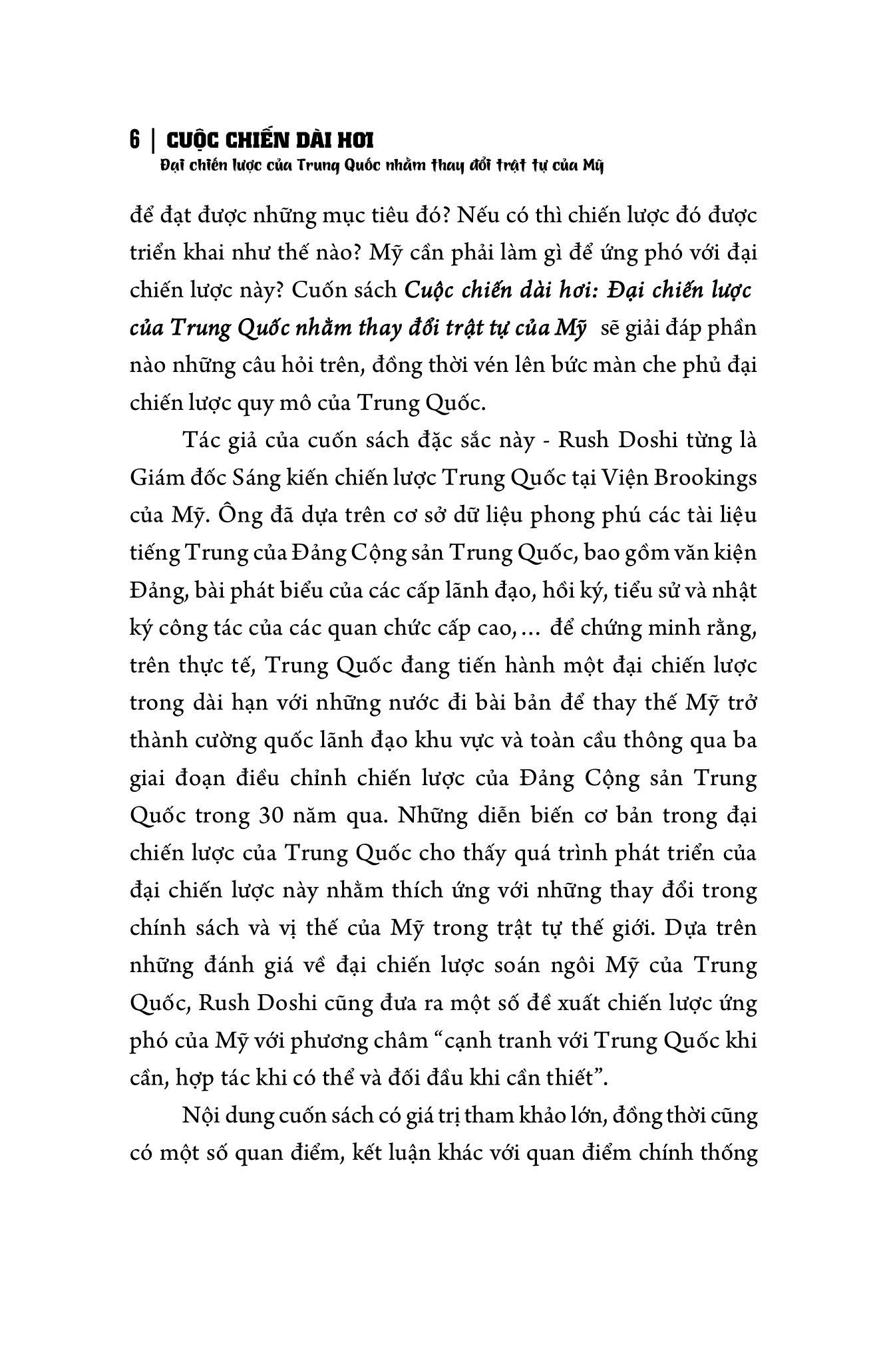 Cuộc Chiến Dài Hơi - Đại Chiến Lược Của Trung Quốc Nhằm Thay Đổi Trật Tự Của Mỹ