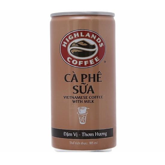 Thùng 24 lon cà phê sữa Highland Coffee 185ml