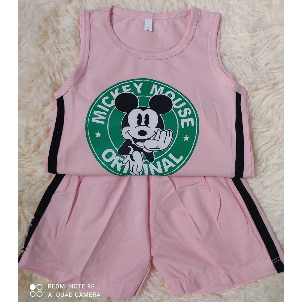 bộ ba lỗ micky chất liệu cotton