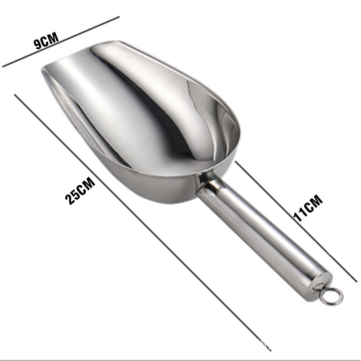 Dụng Cụ Xúc Đá - Xẻng Xúc Đá Inox Không Gỉ VOLCANO