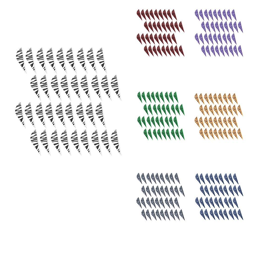 36pcs TPU Arrow Feather Archery Arrow Fletching Replacement Right Wing Vanes 2inch