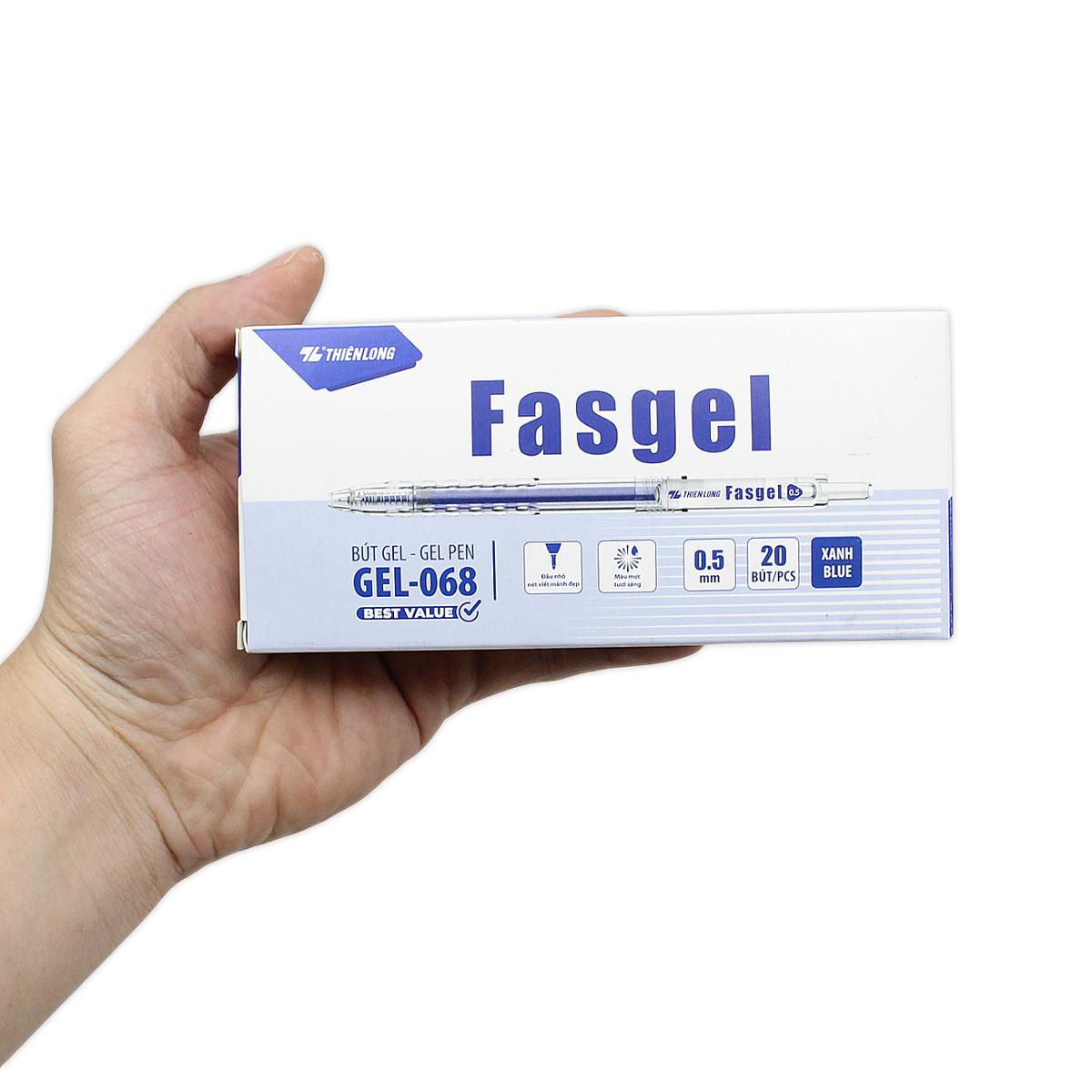 Hộp 20 Bút Gel 0.5 mm - Thiên Long Gel-068 - Mực Xanh