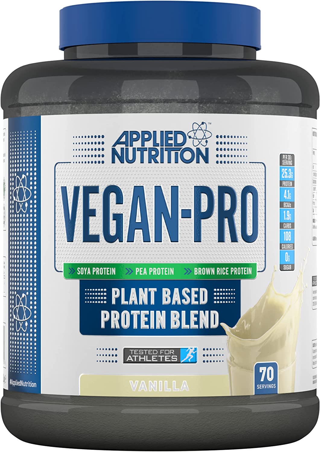 Vegan Pro 2.1kg  Applied Nutrition - Sữa Đạm Thực Vật Tăng Cơ Dành Cho Người Ăn Chay Không Làm Nổi Mụn