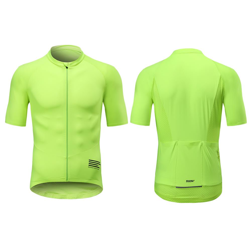 RION Nam Đi Xe Đạp Áo Sơ Mi Mùa Hè Xe Đạp MTB Quần Áo Đội Đua Cảo Tháo Áo Xe Đạp Đường Bộ Nữ Tay Ngắn Maillot Quần Áo Đồng Nhất Color: Black Size: XL
