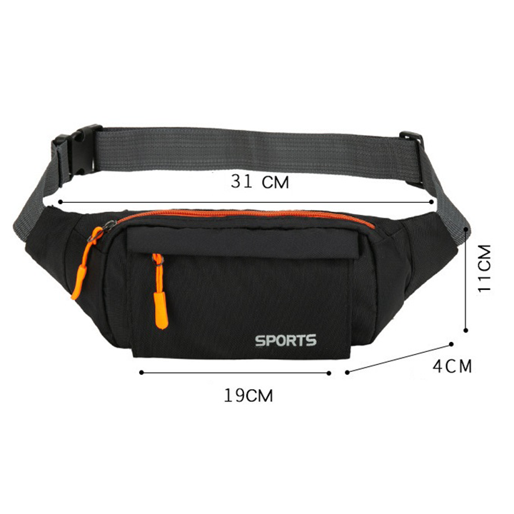 Túi đeo bụng thể thao nam nữ Sport Phong Cách Unisex Trẻ Trung, Nhẹ Nhàng Chống Thấm Nước TUI-51 size 31cm