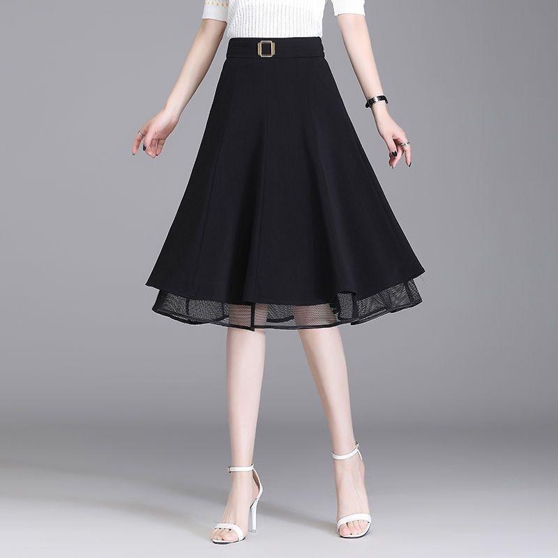 MIMI BigSize Chân Váy Big Size Dáng Xòe Tiểu Thư Có Khoen Sang Trọng Thanh Lịch