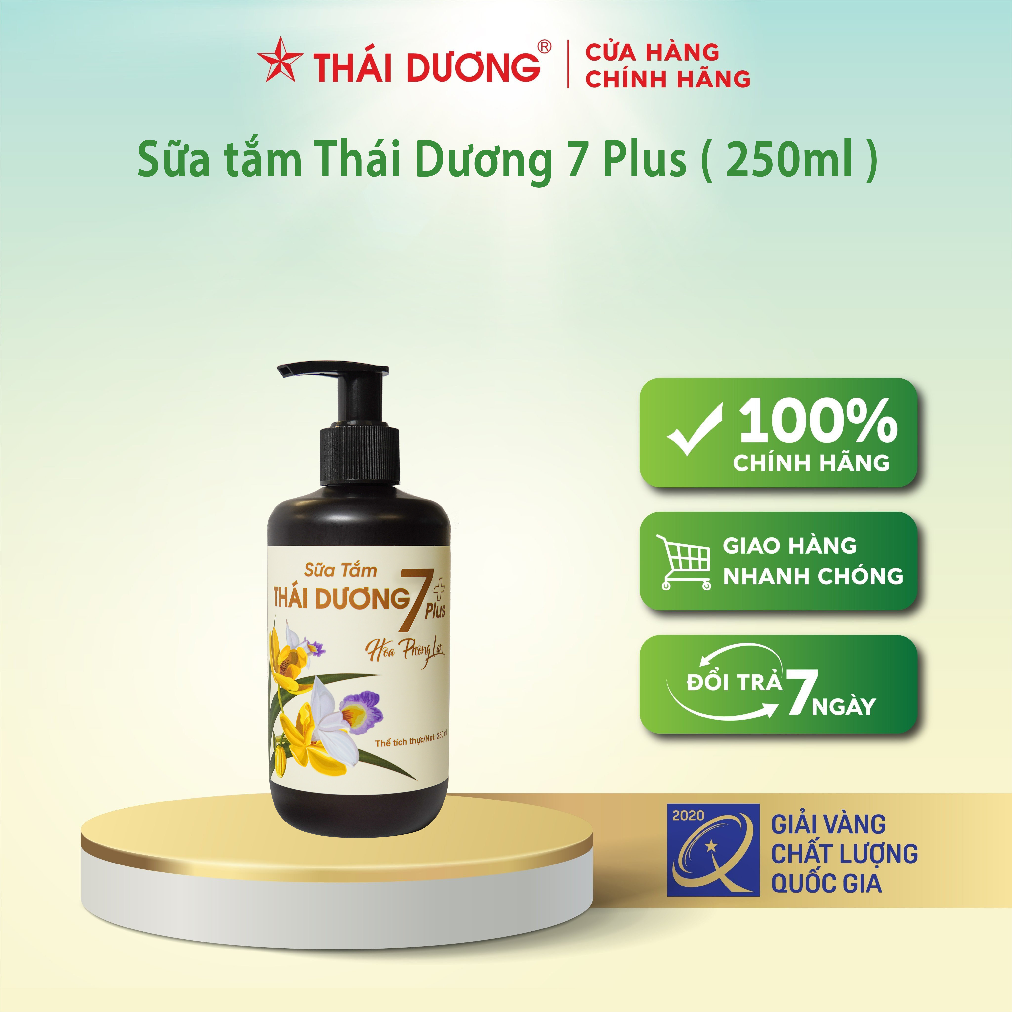 Sữa tắm Thái Dương 7 Plus - Hoa Phong Lan 250ml, 480ml - Sao Thái Dương