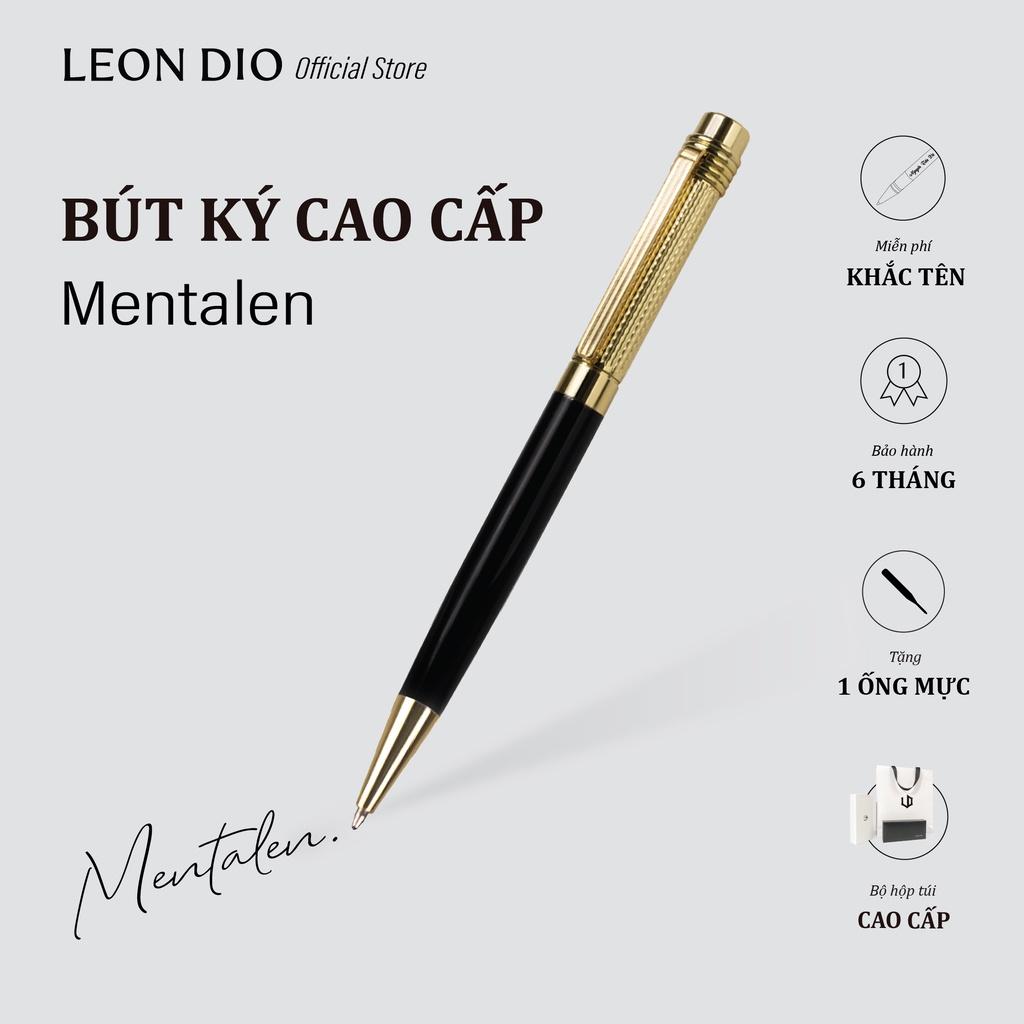 Bút Ký Tên, Viết Kí Bi Xoay Khắc Chữ Theo Yêu Cầu Primal Mentalen LD004 - Ngòi 1.0mm, Quà Tặng Cao Cấp - Trắng