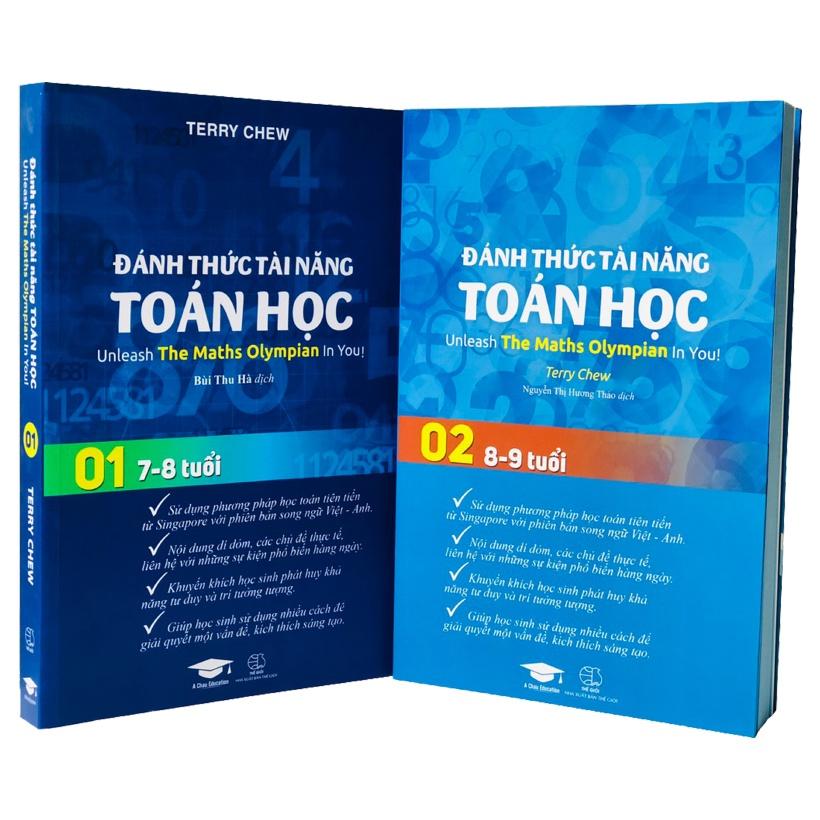 Sách Đánh thức tài năng toán học 1 và 2 ( 7 - 9 tuổi )