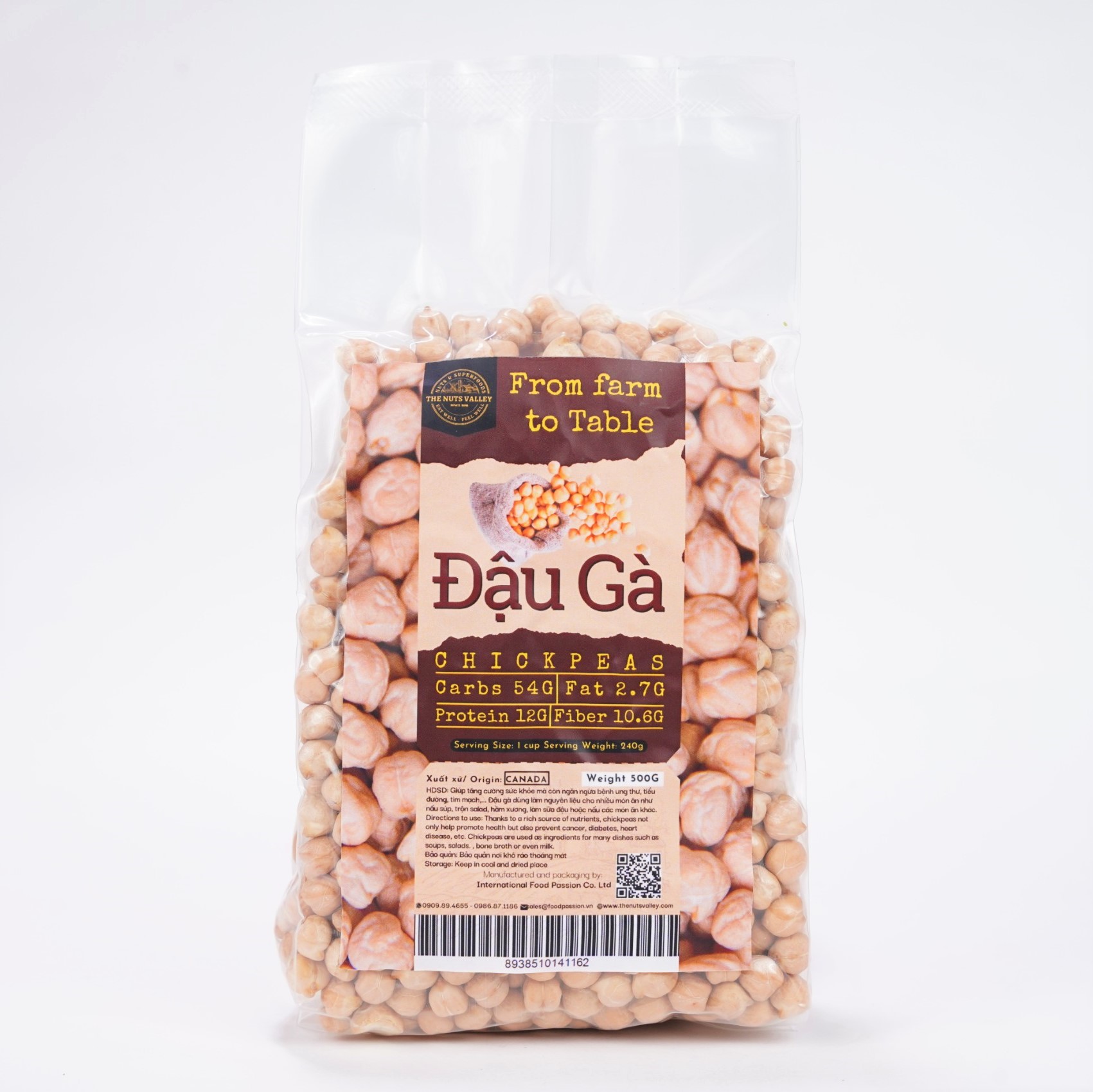 Bột Đậu Gà và Hạt Đậu Gà Tươi Nguyên Liệu Nấu Ăn, Làm Bánh - Chickpeas The Nuts Valley