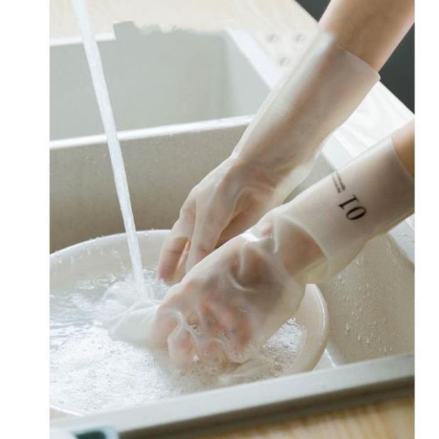 Găng tay cao su siêu dai - Găng tay rửa bát