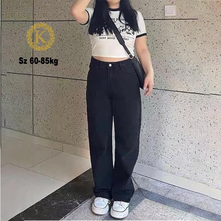 Quần ống rộng bigsize ,quần suông bigsize cạp lưng cao qua rốn 60-85kg KimFashion BGS01-1