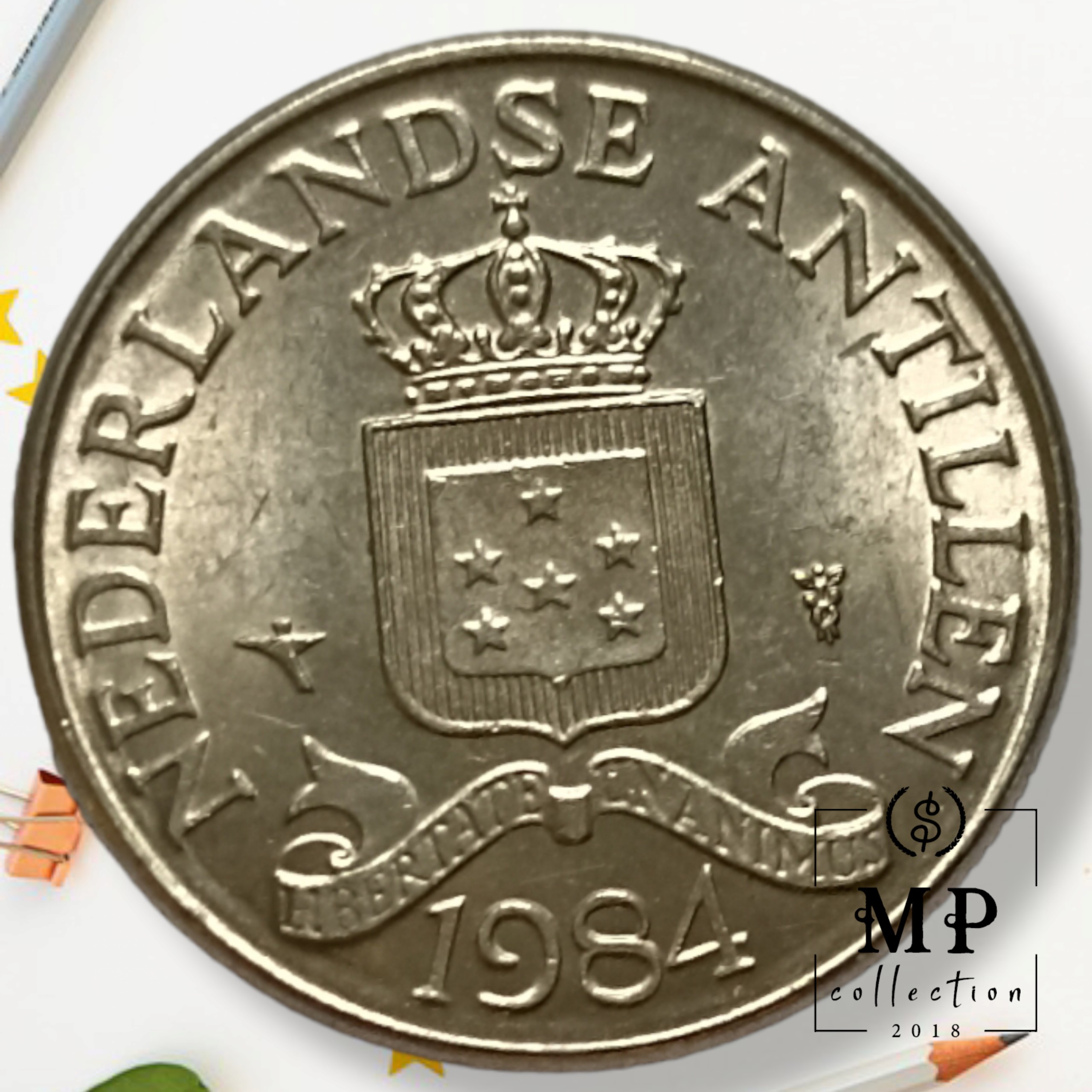 Đồng xu Netherlands Antilles 25 Cents 1970-1985