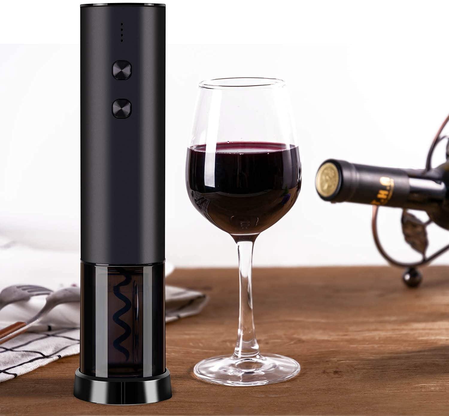 Máy mở rượu điện của nút chai điện tự động cho chai rượu, có thể sạc lại bằng máy cắt giấy bạc và cáp USB