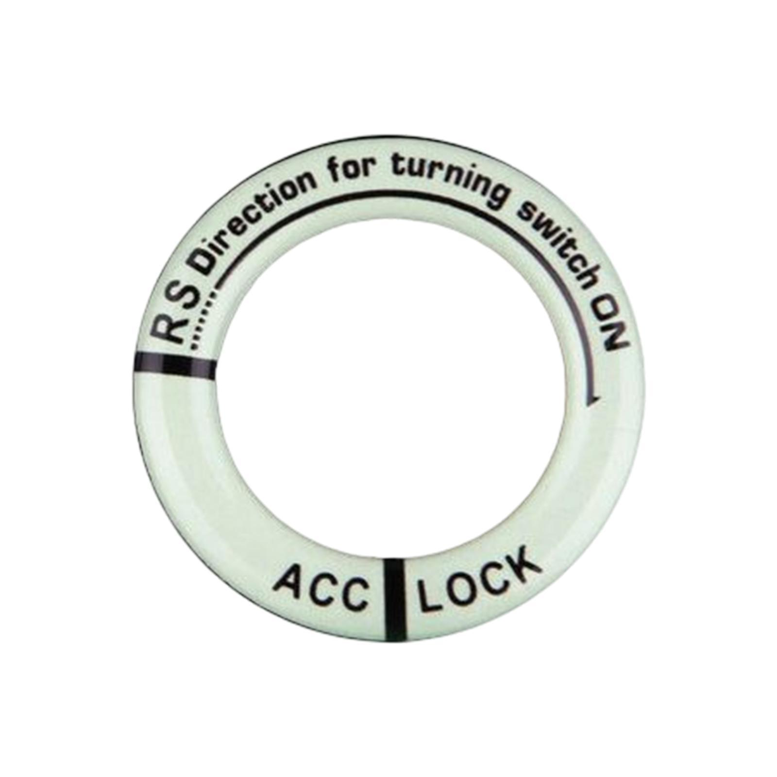 Universal Ignition Switch Decoration Rings Glow in The Dark luminous