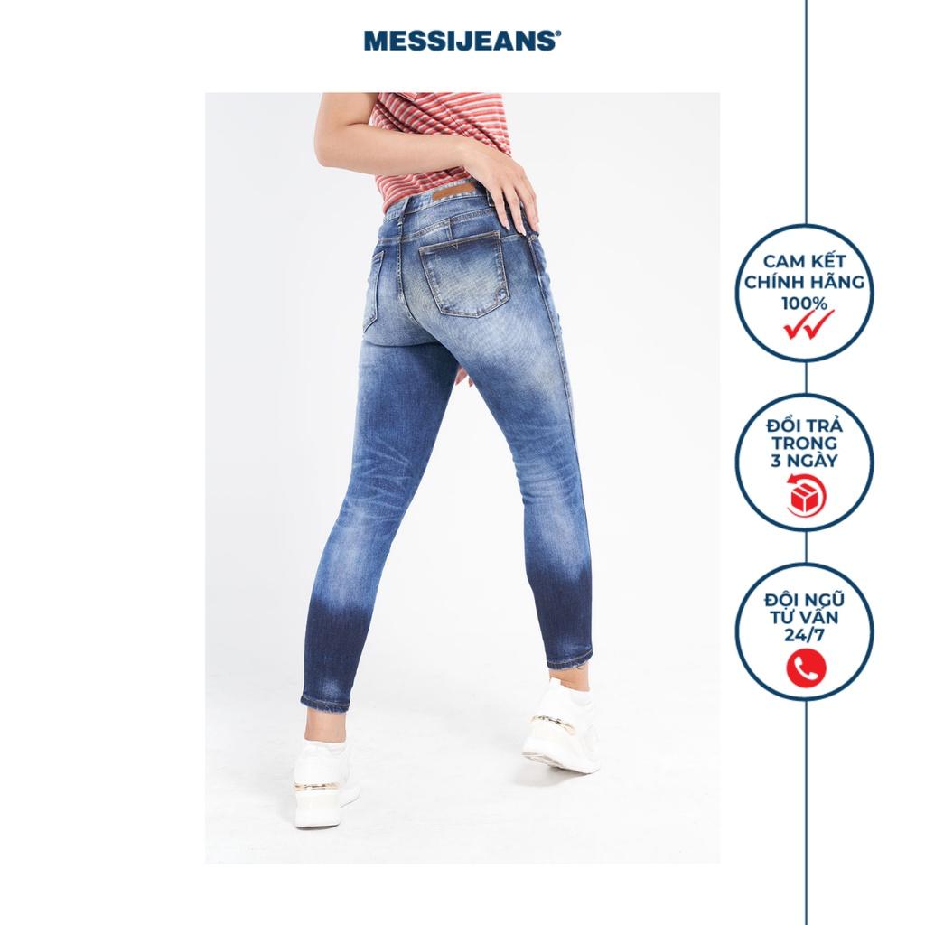 Quần jeans lửng nữ ống ôm rách MESSI SJW-795-18