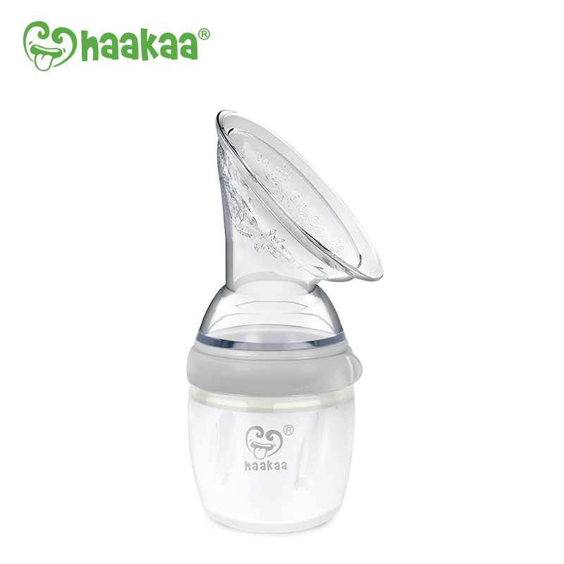 Combo Cốc hứng sữa Gen.3 160ml kèm núm ti chảy chậm Haakaa. Chất liệu silicone an toàn, cao cấp. Không chứa BPA, PVC và phthalate