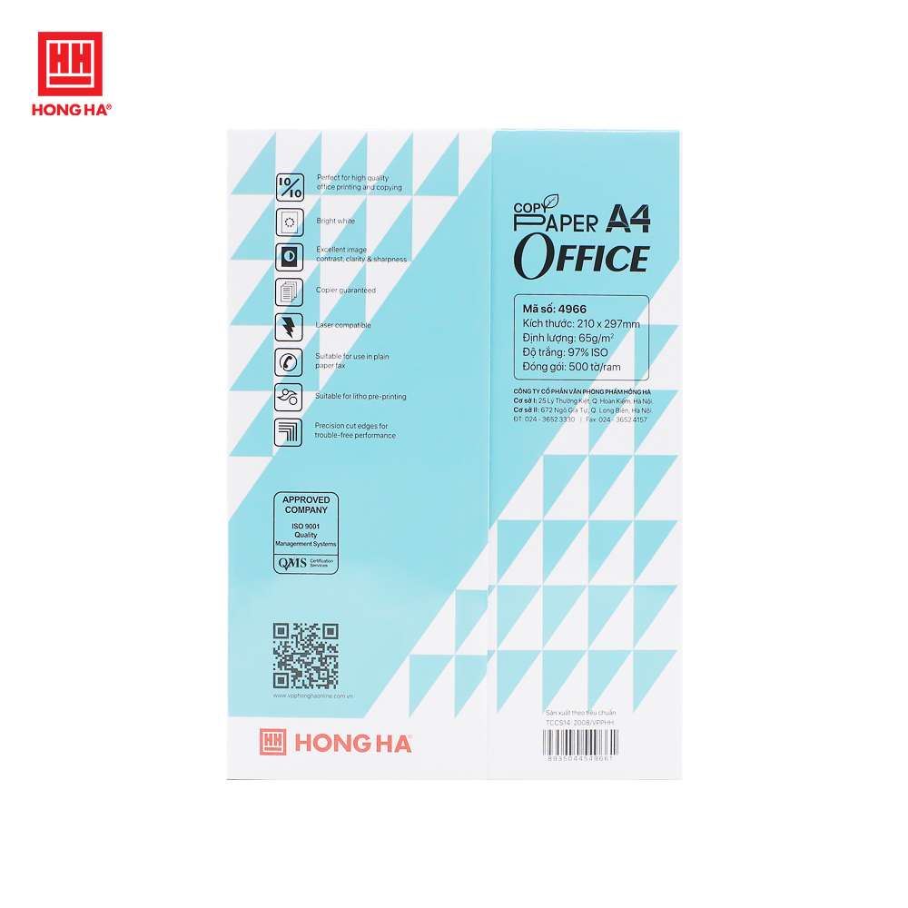 Giấy Copy Paper Hồng Hà A4 65gsm - 4966