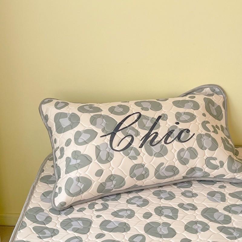 Chiếu Điều Hoà Tencel Cao Su Non Hàng Nhập Khẩu Cao Cấp 3 Món Da Beo