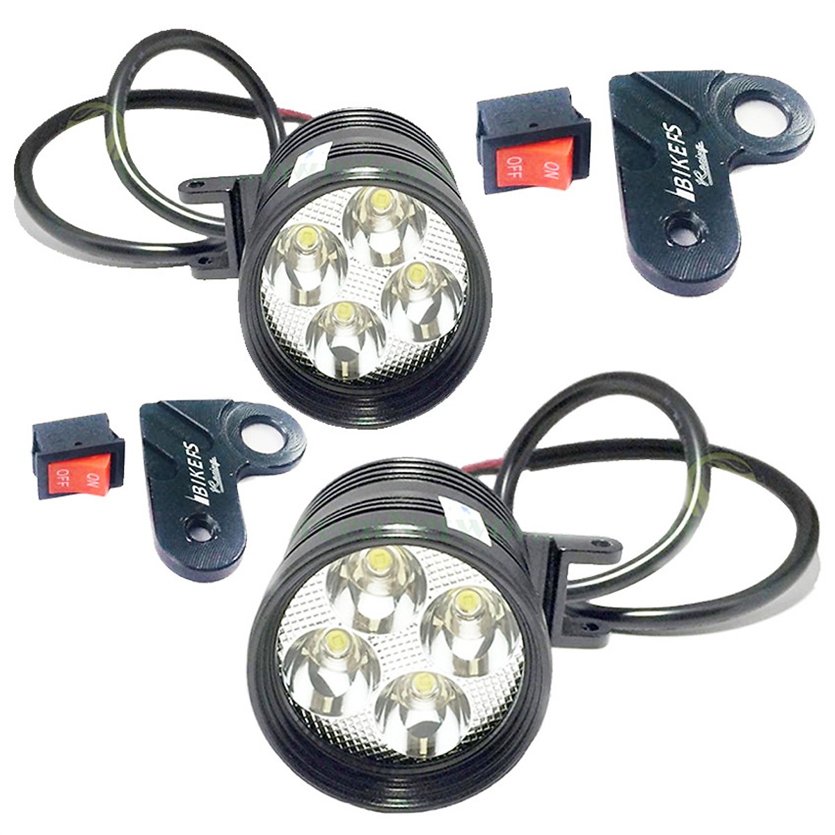 Bộ 2 Đèn pha led trợ sáng xe máy phượt L4 CYT 